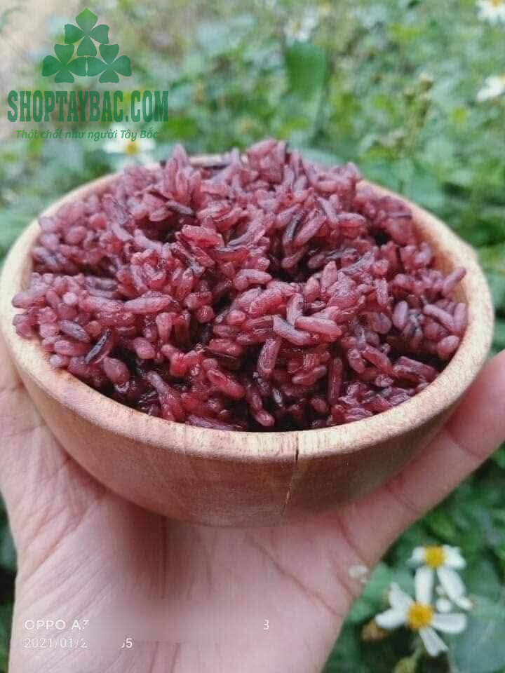 Cơm được nấu từ gạo nương tím.png
