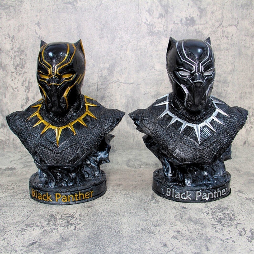 Hàng Loại 1 - Mô Hình Avenger Tượng bán thân Black Panther vàng ( Báo Đen ) c (1).jpg